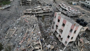 Uydu görüntüleri İsrail'in vahşiliğini ortaya çıkardı! Tam yüzde 30'u yıkıldı!