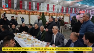 Ardahanlılar Sahurda buluştu programa Baskan Dursun'da katıldı.