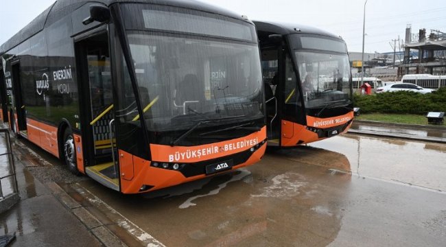 Bursa'nın ulaşım filosuna iki 'elektrikli otobüs'