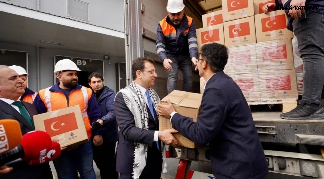İmamoğlu:Gazze'de her gün her dakika bir insanlık suçu işleniyor. 