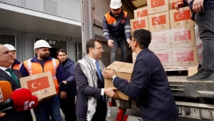 İmamoğlu:Gazze'de her gün her dakika bir insanlık suçu işleniyor. 