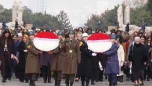 Kuvvet komutanlarının eşleri Anıtkabir'de