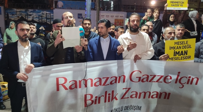 Kadir Gecesinde Sultangazi den Gazze Dua ve Birlik Kardeşlik Mesajı