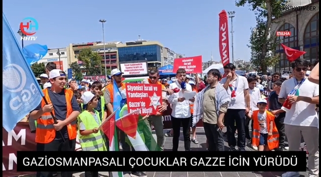 Agd'li minikler gazzedeki katliama sessiz kalmıyor