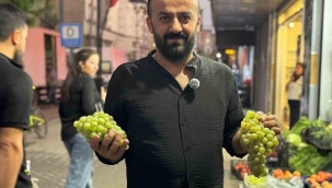 Yüksekova'da Şemdinli üzümü tezgahlarda yerini aldı