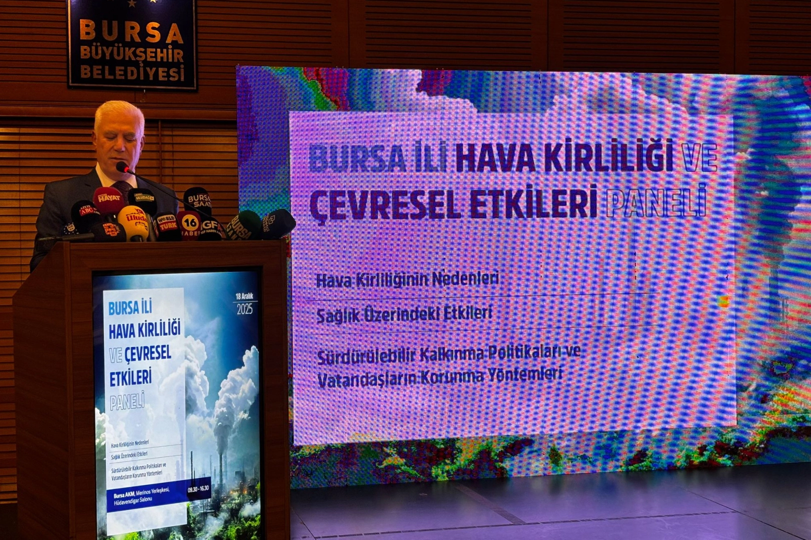 Bursa'da hava kirliliği alarmı! "Temiz hava gelecek kuşaklara borcumuz"