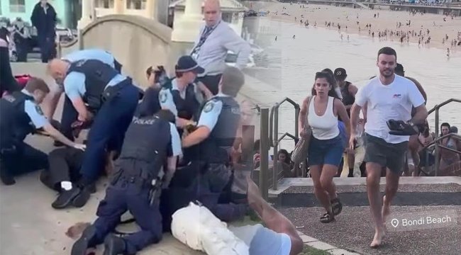 Son dakika | Dünyaca ünlü Bondi Plajı'na terör saldırısı: En az 12 can kaybı, saldırgan da öldü! Avustralya'daki panik kamerada