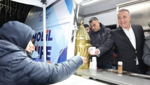 İlk Teravih Namazından Sonra Başkan Dursun'dan Salep İkramı