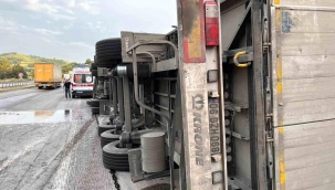 Balıkesir'de tır kazası: 1 yaralı