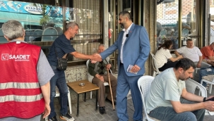 Saadet Partisi'nden Şemsipaşa'da Esnaf ve Vatandaş Ziyareti