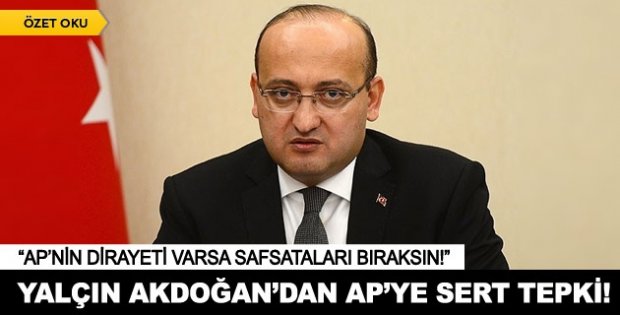 Akdoğan'dan AP'ye tepki