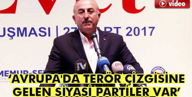 Çavuşoğlu: Avrupa'da terör çizgisine gelen siyasi partiler var