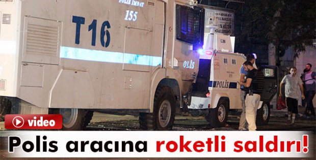 Diyarbakır'da polise roketli saldırı