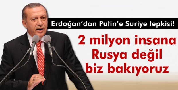 Erdoğan'dan Putin'e tepki!