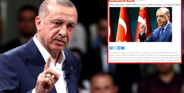 Erdoğan'ın resti sonrası Yunanistan fena tutuştu! Korkuları manşetlerine yansıdı