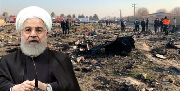 İran Cumhurbaşkanı Ruhani'den 'yanlışlıkla' düşürülen yolcu uçağıyla ilgili açıklama