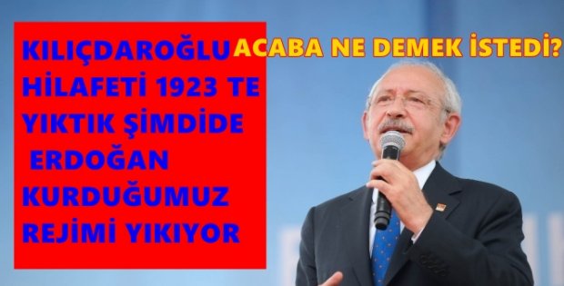 Kılıçdaroğlu: 'Başkanlık, rejim tartışmasıdır'