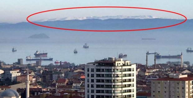 Koronavirüs tedbirleri hava kalitesini artırınca Uludağ, İstanbul'dan cam gibi görünmeye başladı