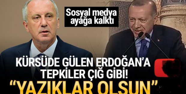 Muharrem İnce'den Erdoğan'a: Yazıklar olsun