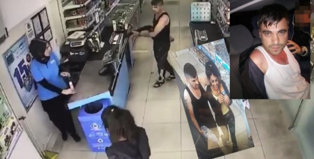 SEVGİLİSİ İLE GELİP MARKET SOYDU POLİSTEN KAÇAMADI