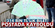 314 bin TL'lik piyango bileti postada kayboldu