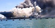 ABD'ye ait savaş gemisinde yangın çıktı