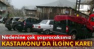 Araçlarını donmaktan battaniye ile korudular
