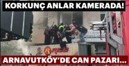 Arnavutköy'de korkutan yangın