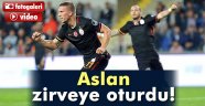 Aslan geceyi lider kapattı