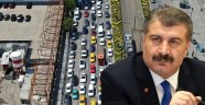 Bakan Koca, Eminönü'ndeki trafik yoğunluğuna ilişkin uyarıda bulundu