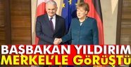 Başbakan Yıldırım, Merkel'le, terörle mücadeleyi görüştü