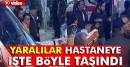 Beşiktaş patlamasında yaralananlar hastanelere sevk edildi