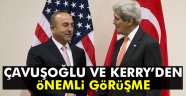 Çavuşoğlu, Kerry ile görüştü