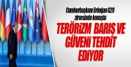 Cumhurbaşkanı Erdoğan G20 Liderler Zirvesi'nde konuştu