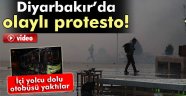 Diyarbakır'da terör protestosunda olaylar çıktı