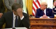 Dünya bu anları konuşuyor! Sırbistan Cumhurbaşkanı, imzaladığı maddeyi Trump söyleyince fark etti