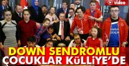 Erdoğan Down Sendromlu çocukları kabul etti