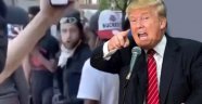 Eylemlerdeki para alışverişi görüntüsünü paylaşan Trump'tan tehdit gibi sözler: Anarşist, seni görüyoruz