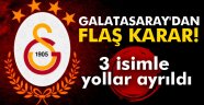 Galatasaray, 3 oyuncu ile yolları ayırdı
