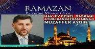 HAKEV BAŞKANI MUZAFFER AYDIN DAN BAYRAM MESAJI