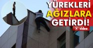 Hastane çatısında intihar girişimi