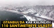 İstanbul'da kar kalınlığı 110 santimetreye ulaştı