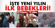 İşte yeni yılın ilk bebekleri