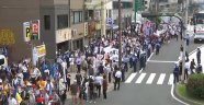 Japonya'da Çin'in Uygur politikalarına protesto