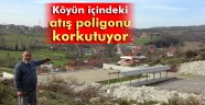 Köy içindeki atış poligonuna vatandaştan tepki