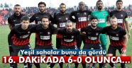 Maç 16. dakikada 6-0 olunca, futbolcular tek tek