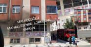 Malkoçoğlu Mahallesi'nde korkutan yangın