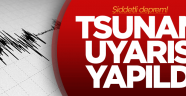Şiddetli deprem! Tsunumi uyarısı yapıldı