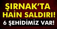 Şırnak'ta güvenlik noktasına saldırı: 6 şehit