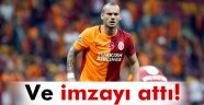 Sneijder imzayı attı